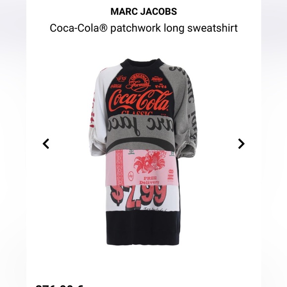 Marc Jacobs Coca Cola patchwork long sweatshirt - Picture 1 of 10